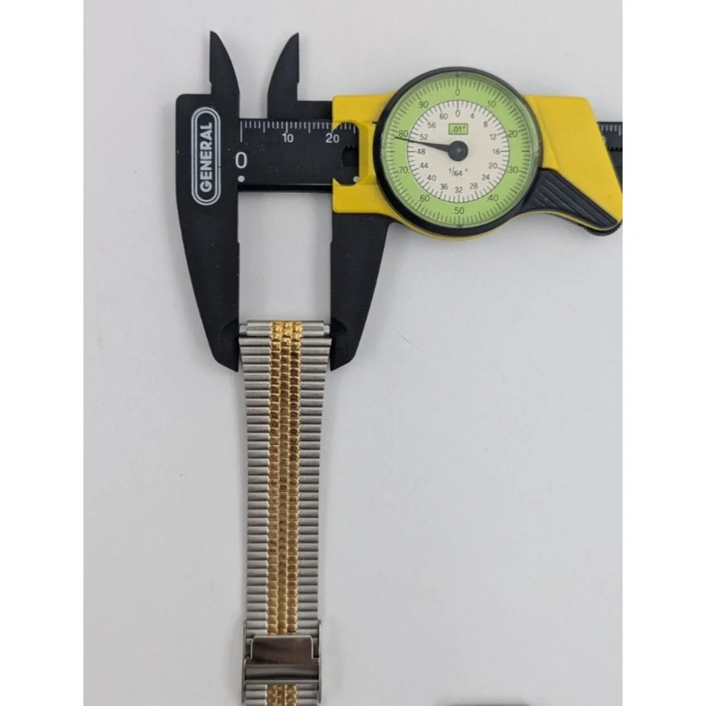 Speidel Gold Silver Stainless Steel Men Watch Band
